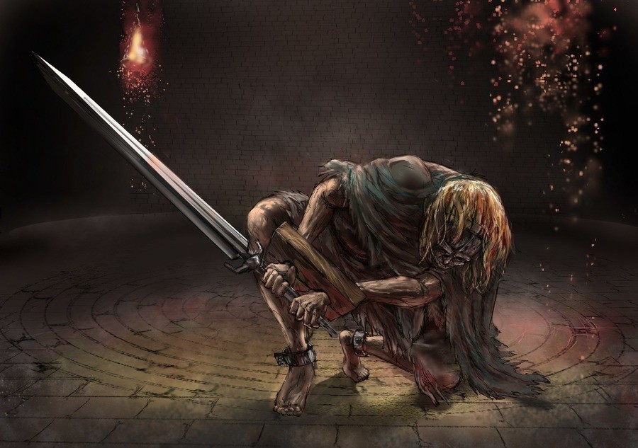 Souls Lore 2 - Lost Sinner. The Lost Sinner was a being from a time long ago. Potentially once a powerful Pyromancer, it was she who committed the ultimate sin 